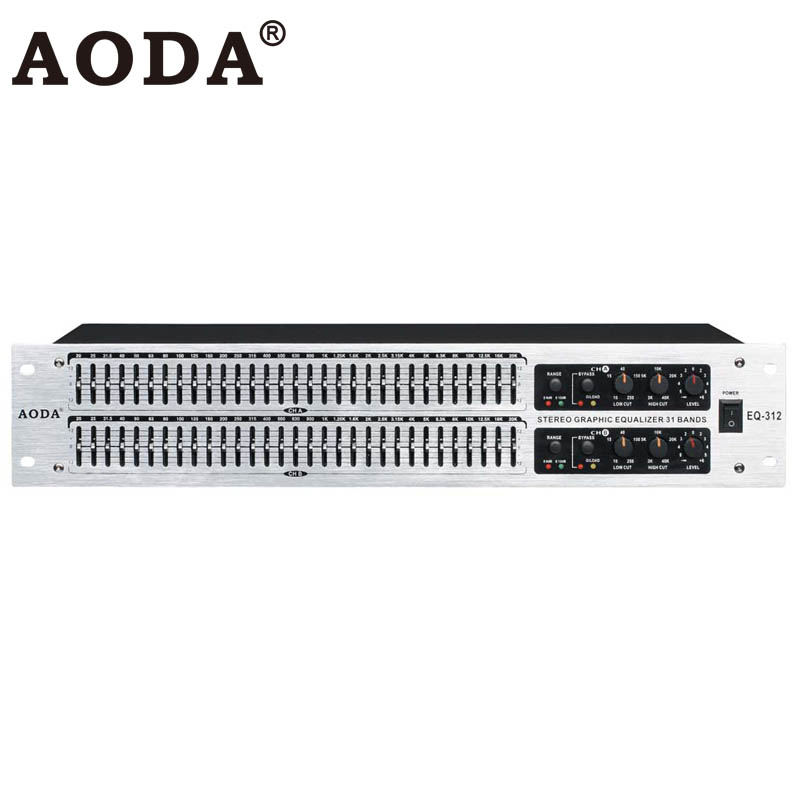 EQ-312 Professional Stereo 31 Band Graphic Equalizer
