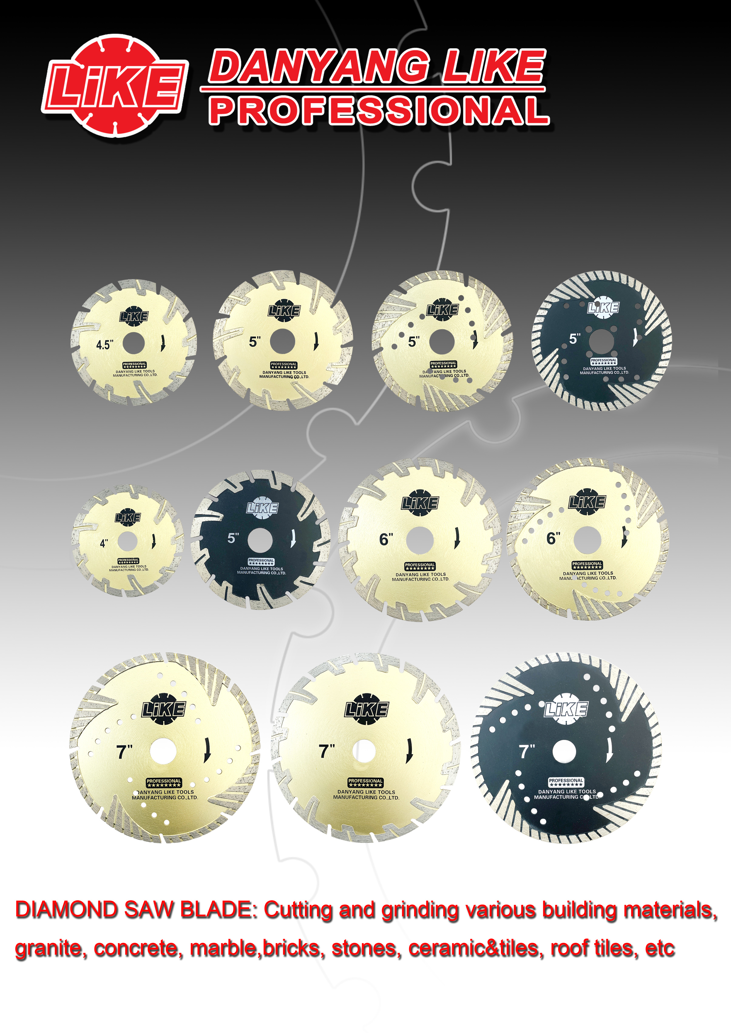 Segmented Blades with Protective Segments & Turbo Pyramid