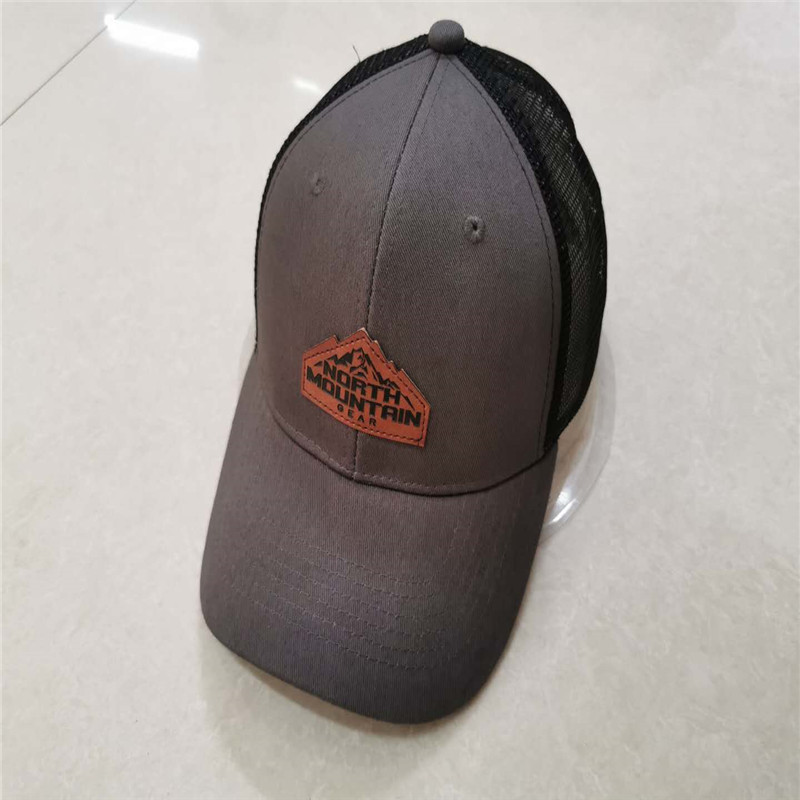 Trucker Cap with embossed leather badge
