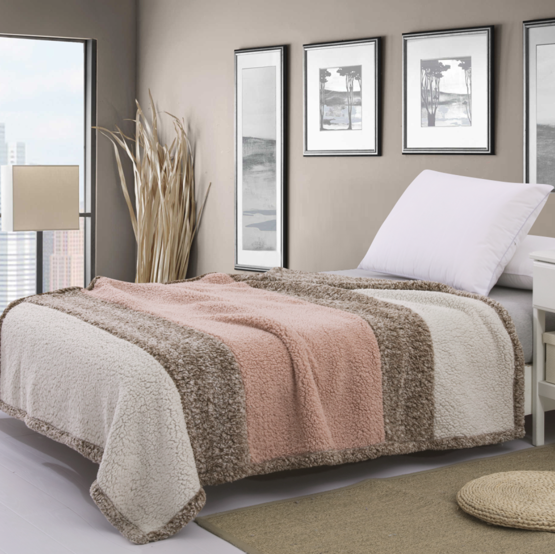 Pieced Sherpa Blanket