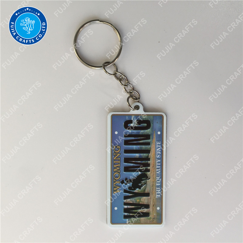 OEM wholesale custom design tourist souvenir 3d embossed keychain