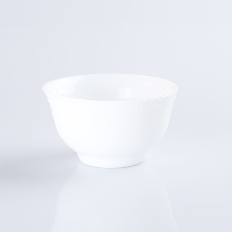 Opal porcelain glass bowl