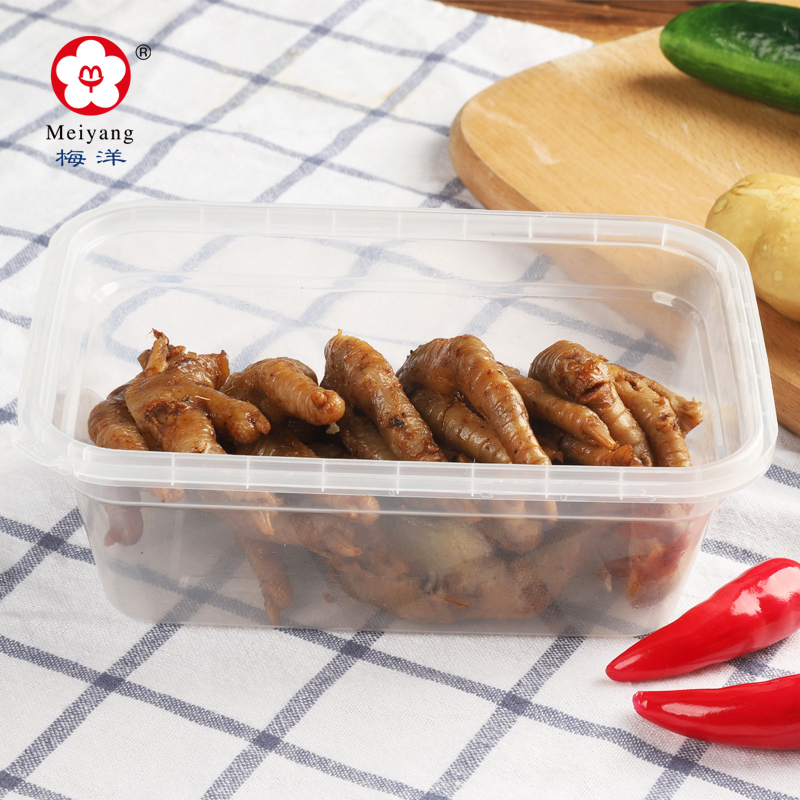 A750 disposable plastic storage takeaway microwavable rectangular PP food container box