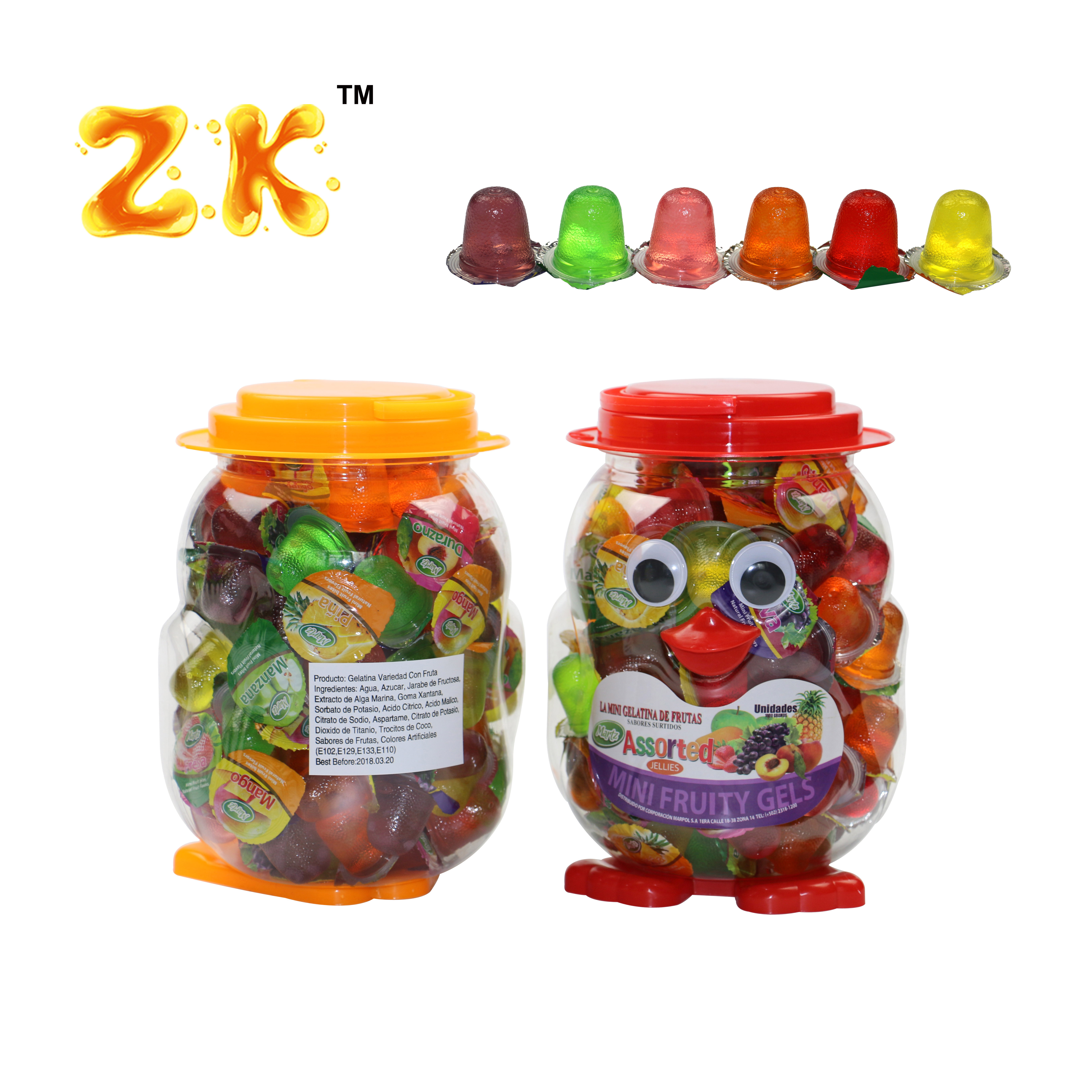 16gg Jelly Cup Of Penguin Jar