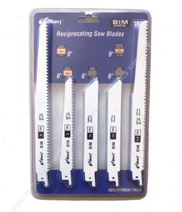 15 pc Reciprocating saw blades Set