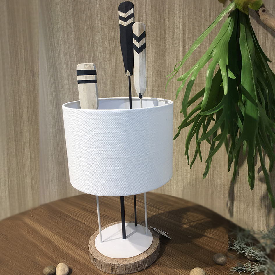Three Boat Oar Table Lamp