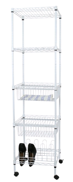 5 Tier Storage Rack, Powder Coating