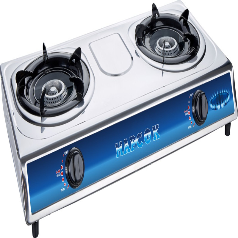 Binocular gas stove