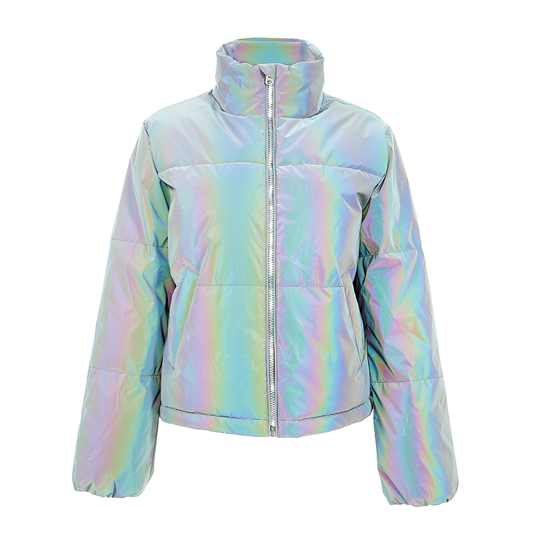 Ladies Woven Heavy Padded/Water Repellent/Recycled Jacket