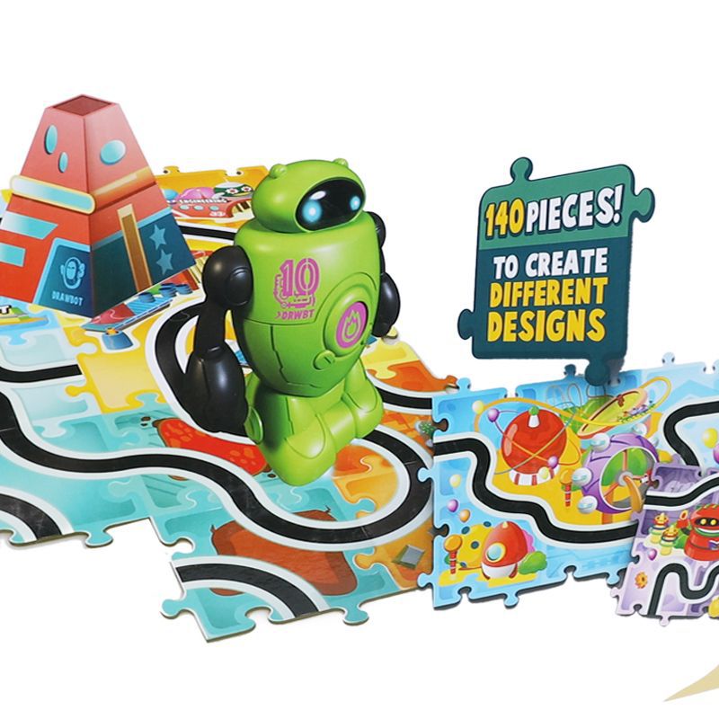 Drawbot Line Tracker Robot Toy With 140 PCS Puzzles