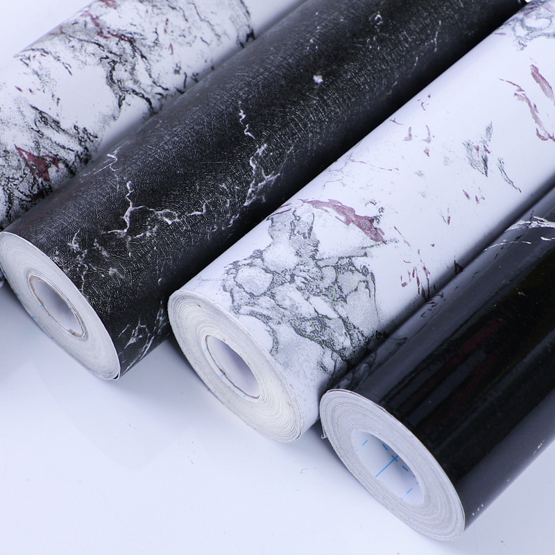Adhesive decorative film-marble design