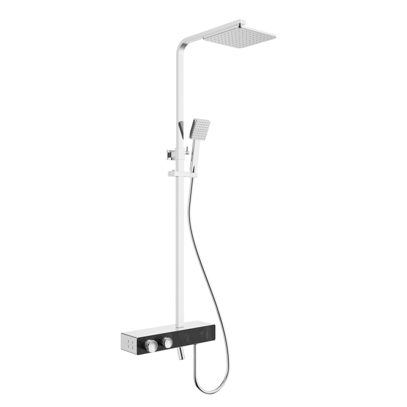 Button switch 3-functions thermostatic shower column set SD4405C