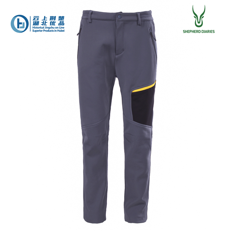 Men's winter windproof softshell long pants