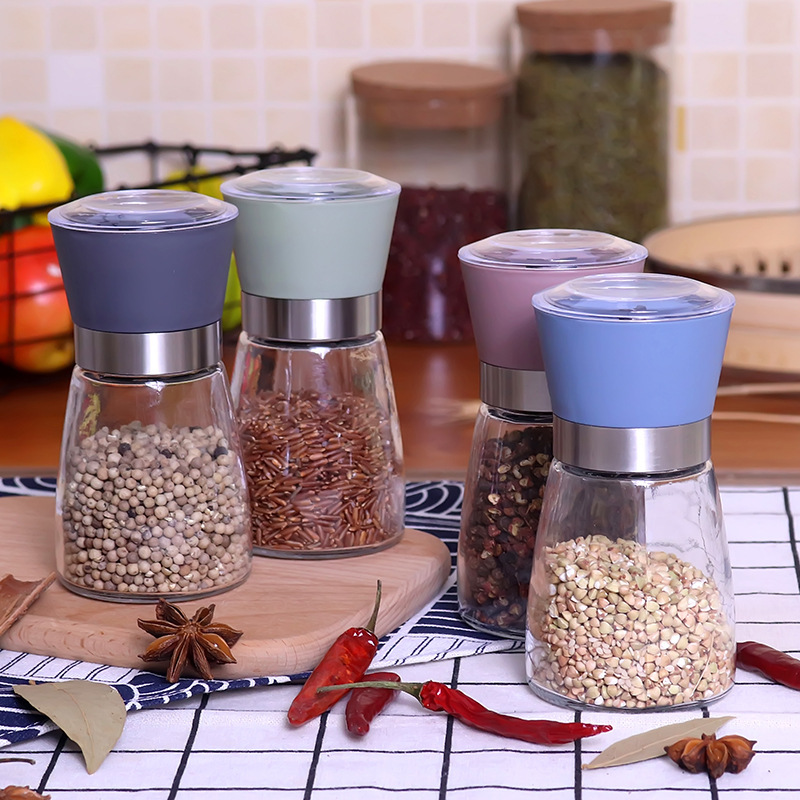 Factory direct price kitchen glass seasoning bottle glass spice jar glass abrader