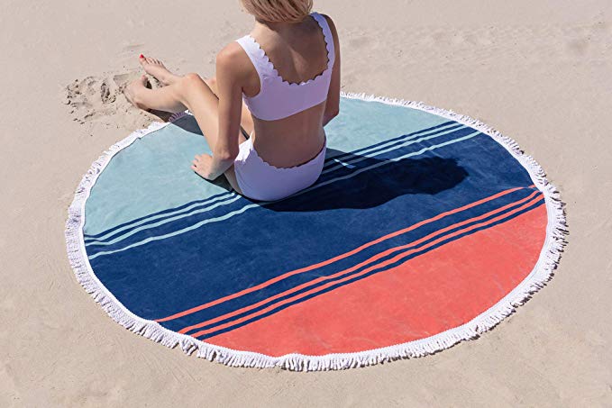 round beach towel