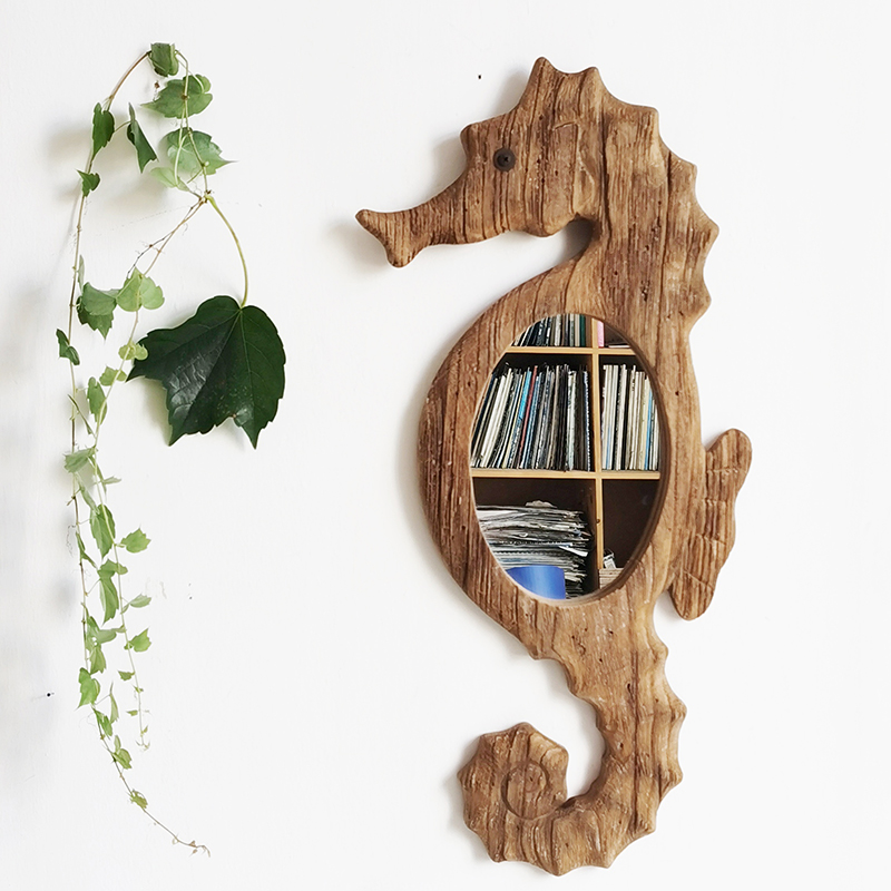 Wood wall mirror