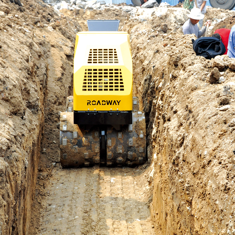 Remote control trench roller