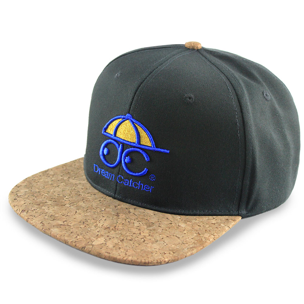 Cork emb flatbill cap