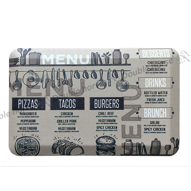 Digitial Printing PU Anti-fatigued Mat with PVC Leather Surface