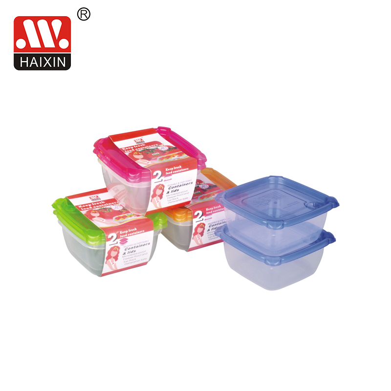 plastic microwave square food container set