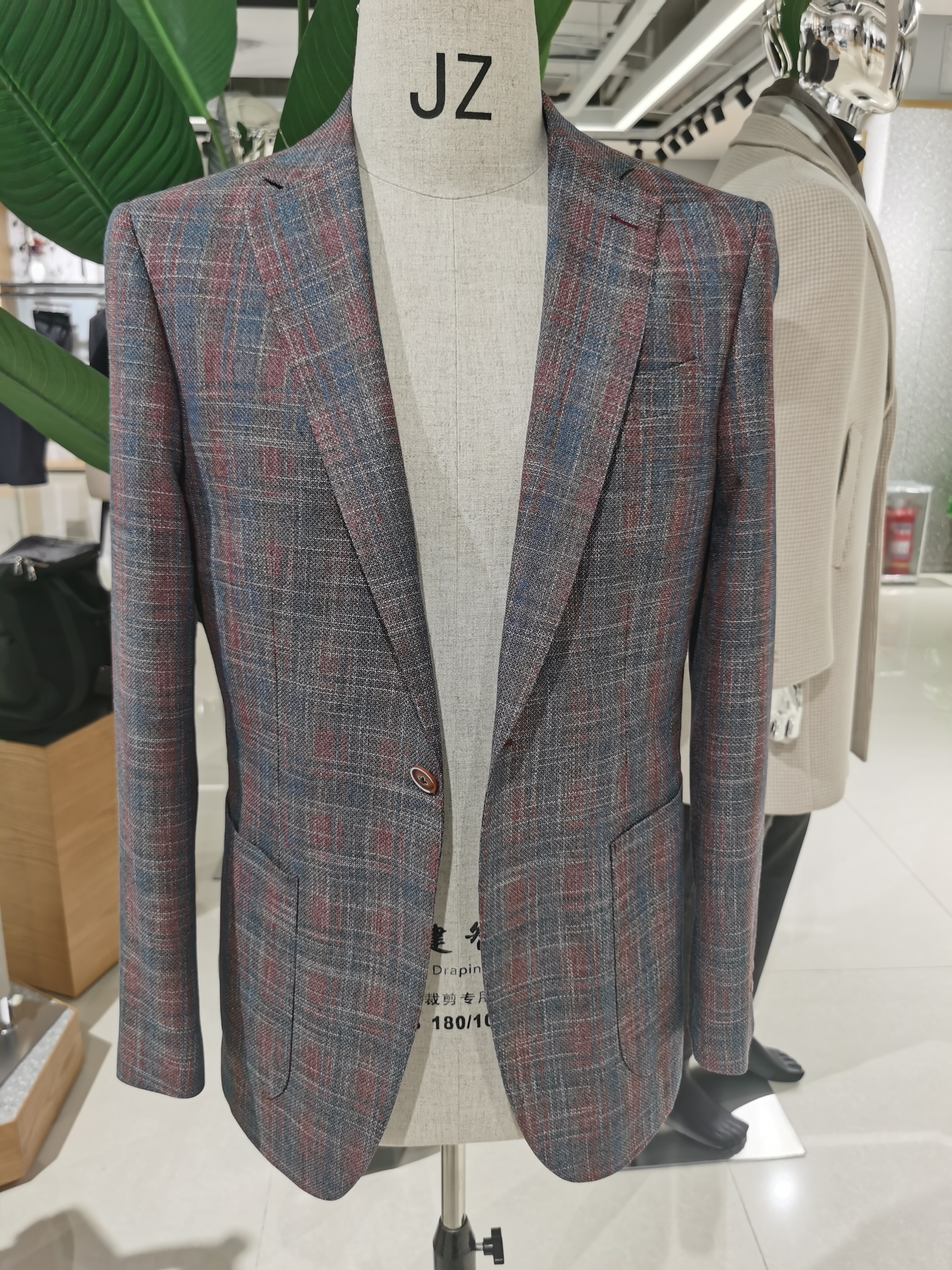 Linen/Cotton Men's Woven Blazer(Patch Pocket/Half Lining)