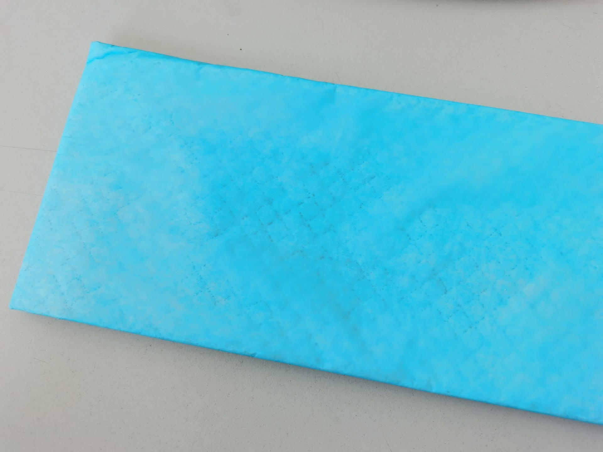 Pet pad with dark blue PE film