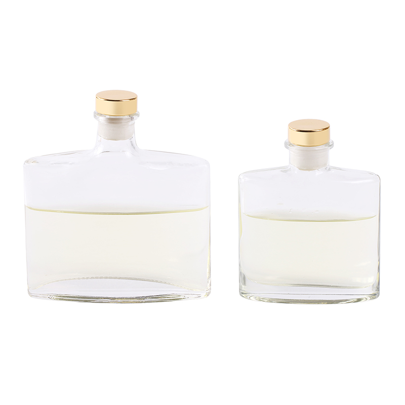 200ml 150ml clear flat square aroma reed diffuser glas bottle