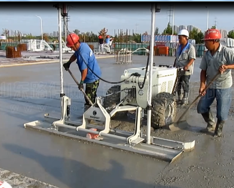 High Accuracy 2.5M Walk Behind Concrete Laser Screed
