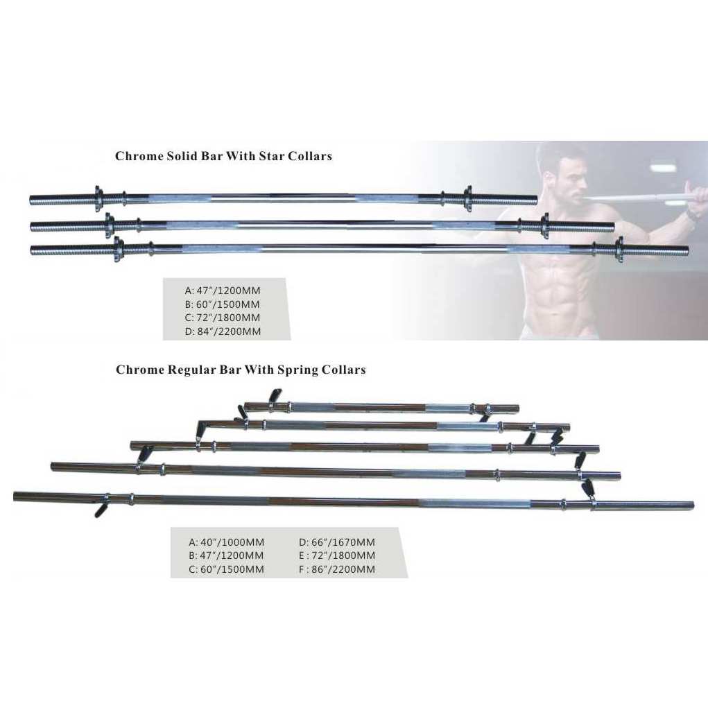 Regular Chrome Bar with Collars