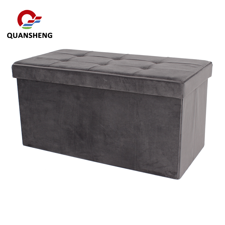Foldable Storage Stool Ottoman