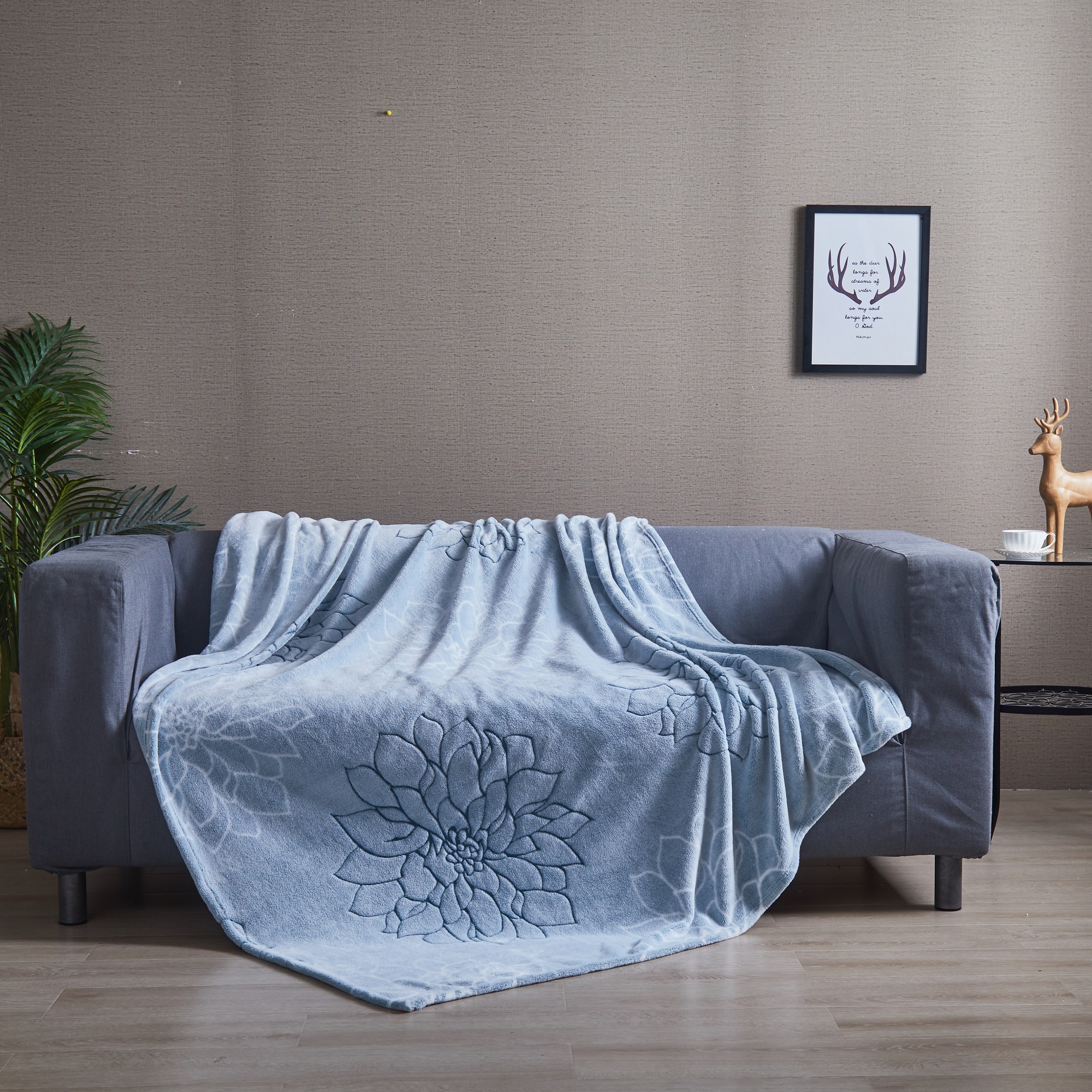 100% polyester jacquard flannel blanket