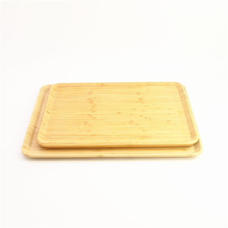Bamboo fruit tray set