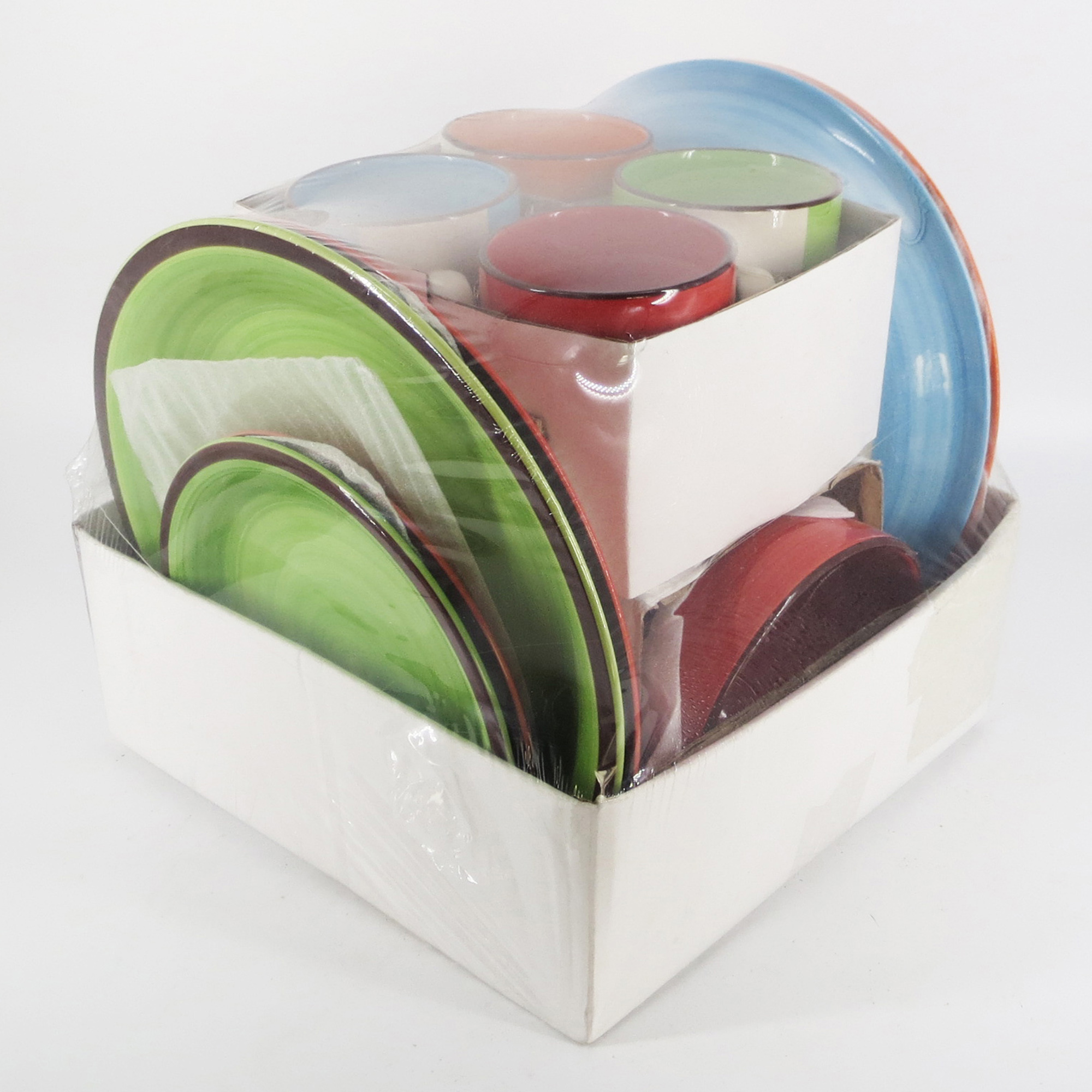 16pcs shrink packing hand painting stoneware dinner set