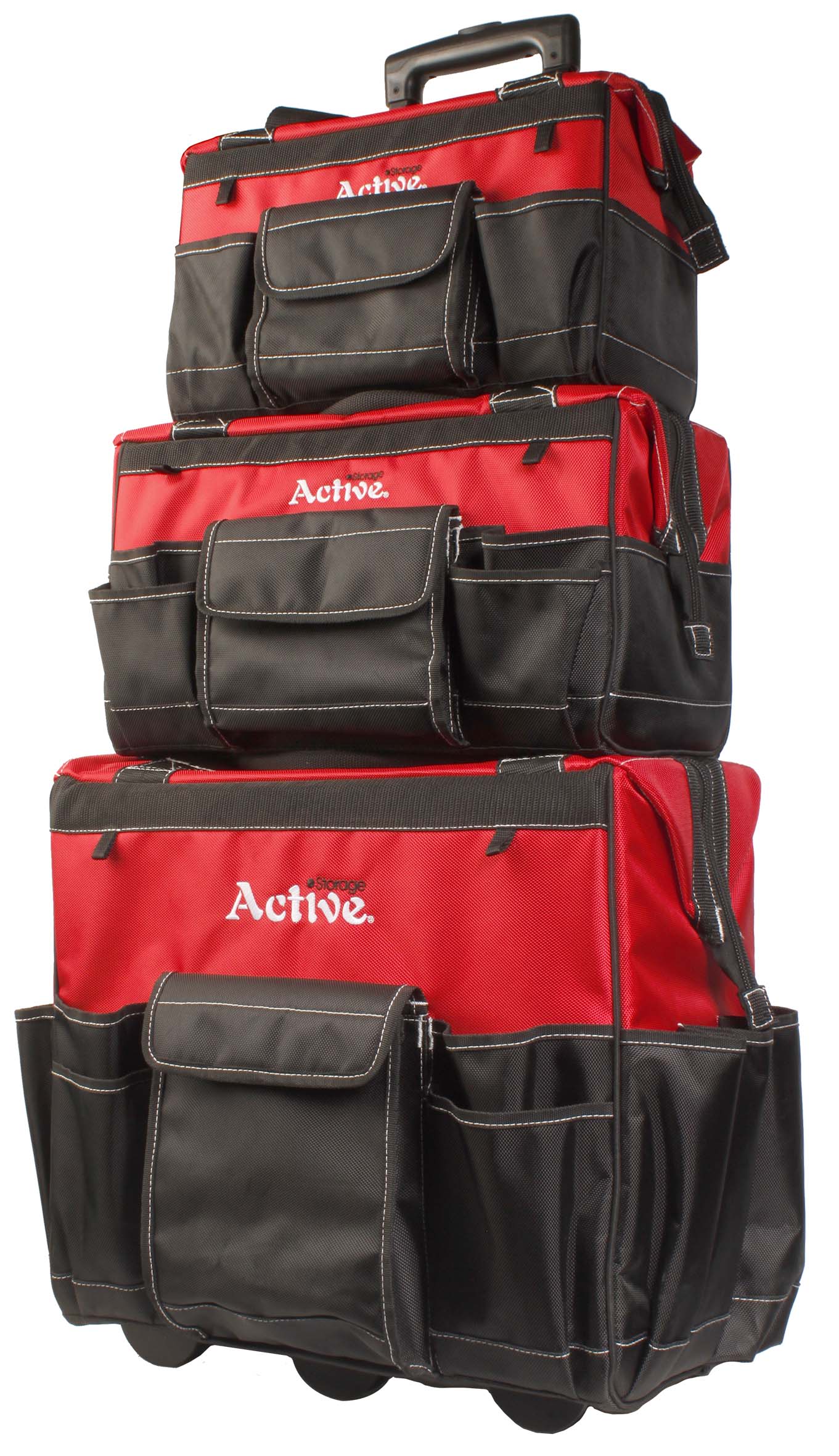 3 pcs Rolling Tool Bag