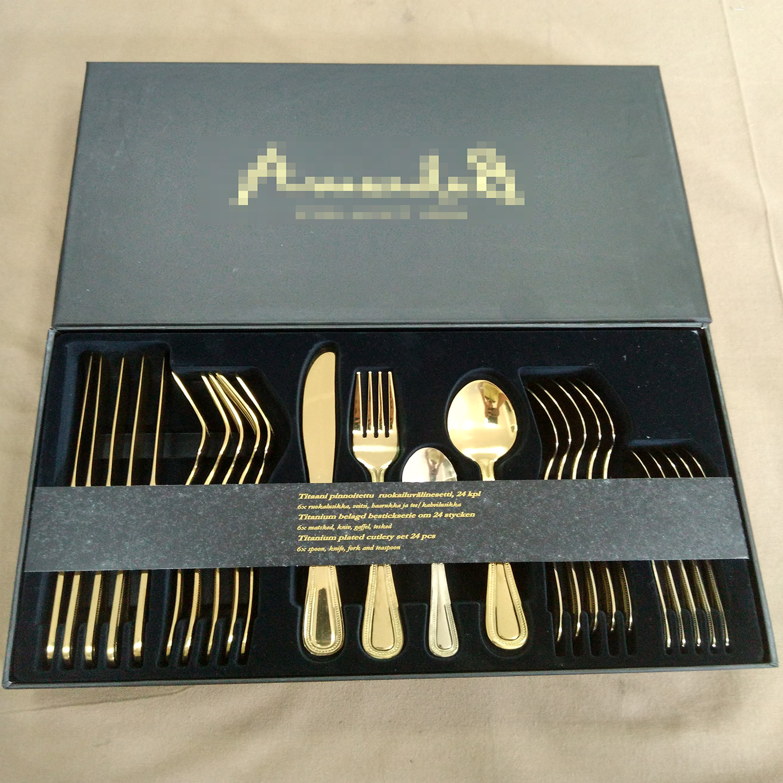 24pc Stainless Steel Tableware Set