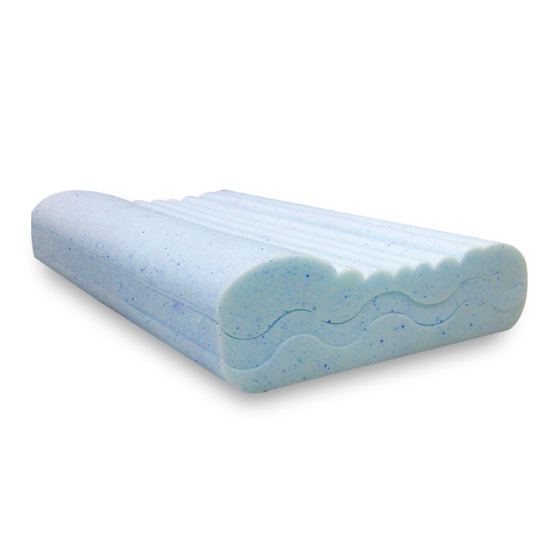 Customized gel infused memory foam adjustable height foam pillow with various height