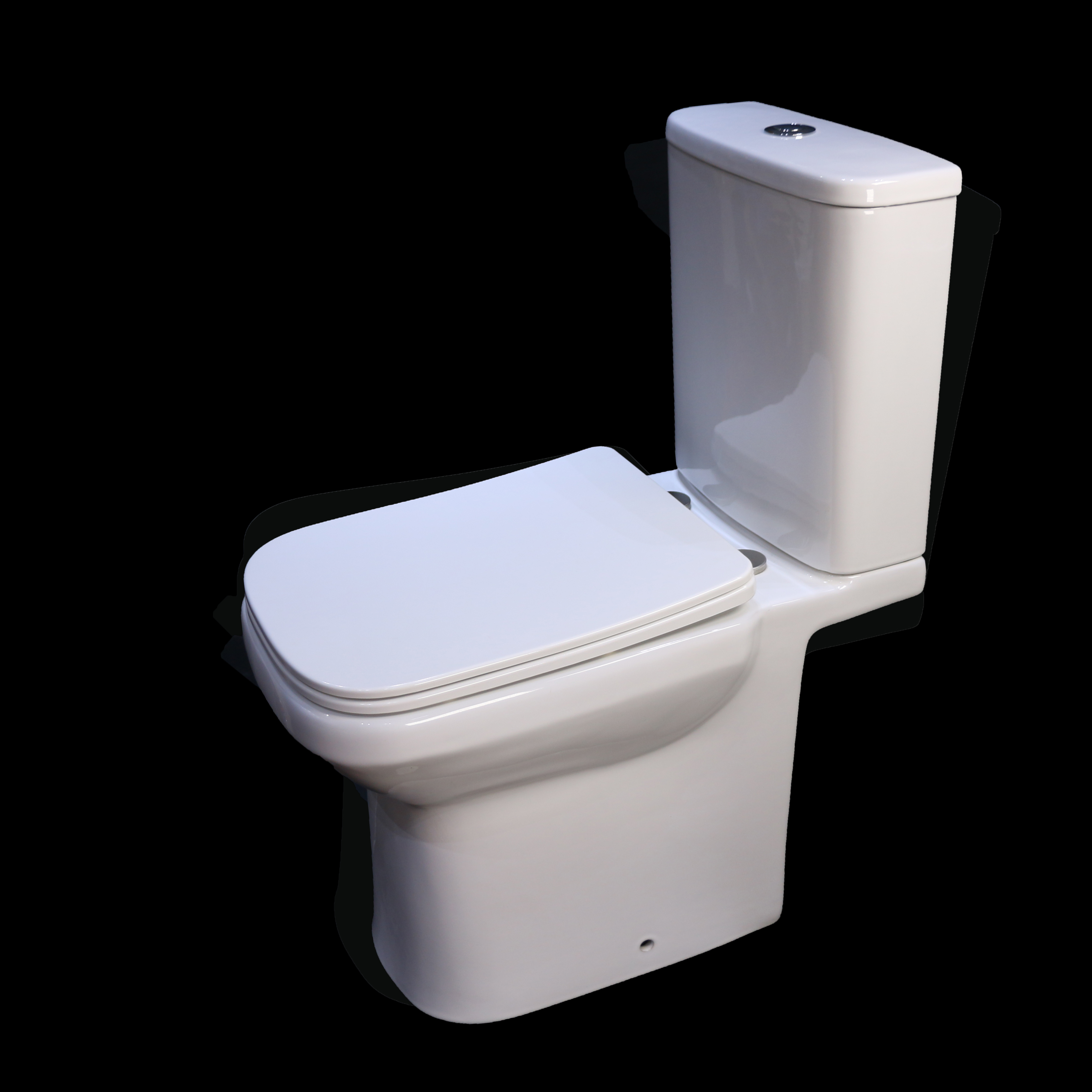 Product Description New wash down two piece toilet,new design,cistern can hidden under pan,so can load more quantity one container,with slim tank cover and slim seat cover. Slim design wash down two piece toilet, FULL RIMLESS TOILET,have wall hung toilet, b