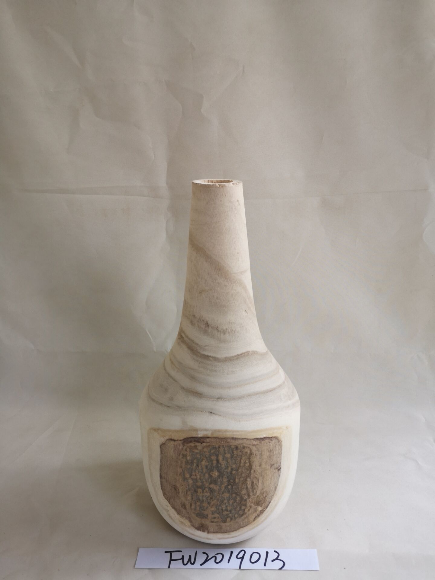 wooden vase