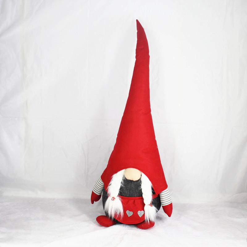 2020 New style braid beard Christmas gnome santa with long hat