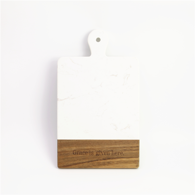 Kitchen wooden and marble bread board