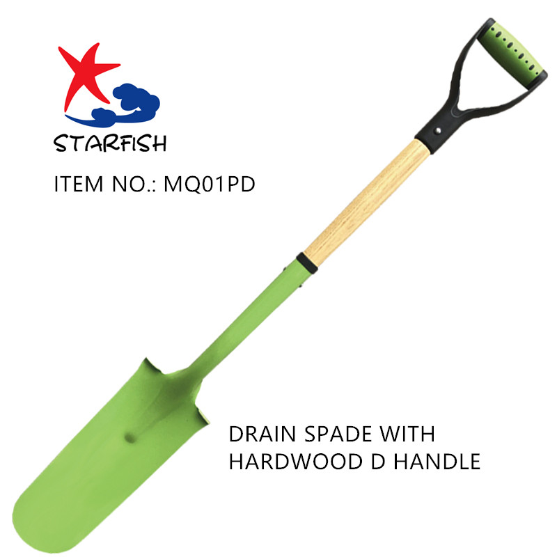 Drain Spade With Hardwood D Handle