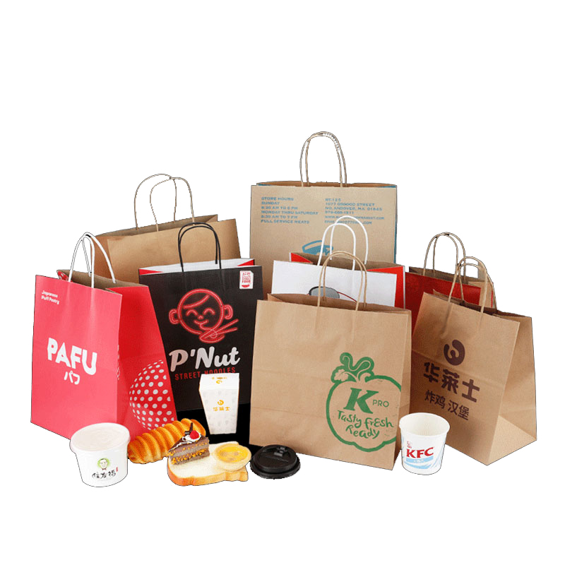 Food delivery paper bag