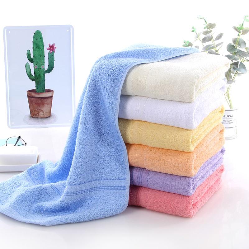 Plain jacquard ribbon cotton bath towel gift bath towel