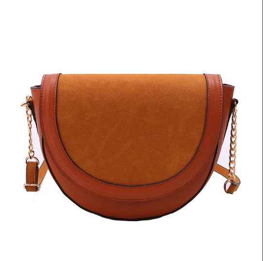 Brown shoulder crossbody bag