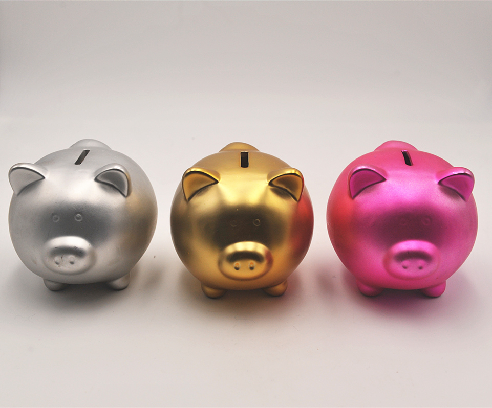 China reliable supplier plated ceramic piggy banks for sale