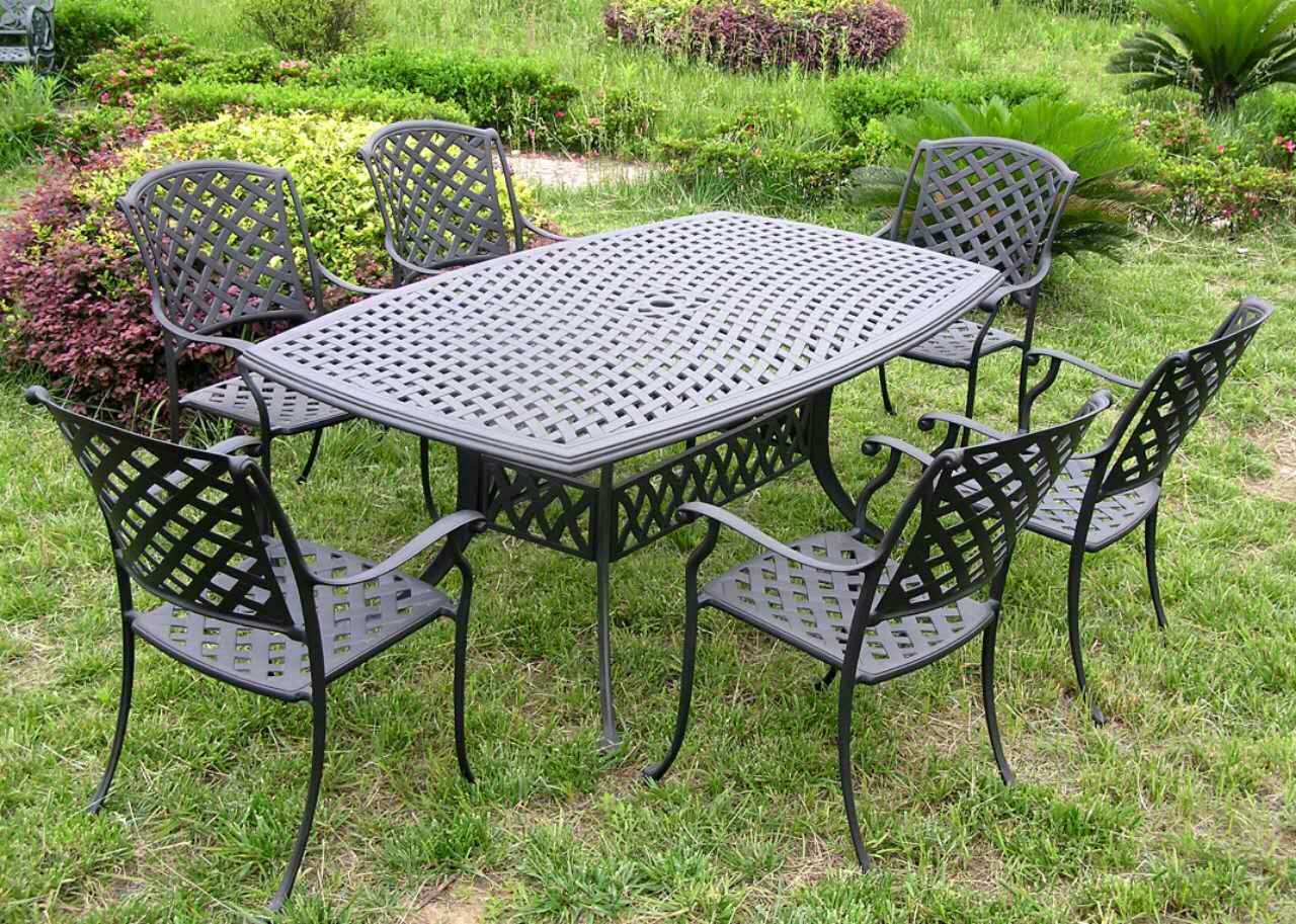 Cast Alum 42x72 Rect Boat Table