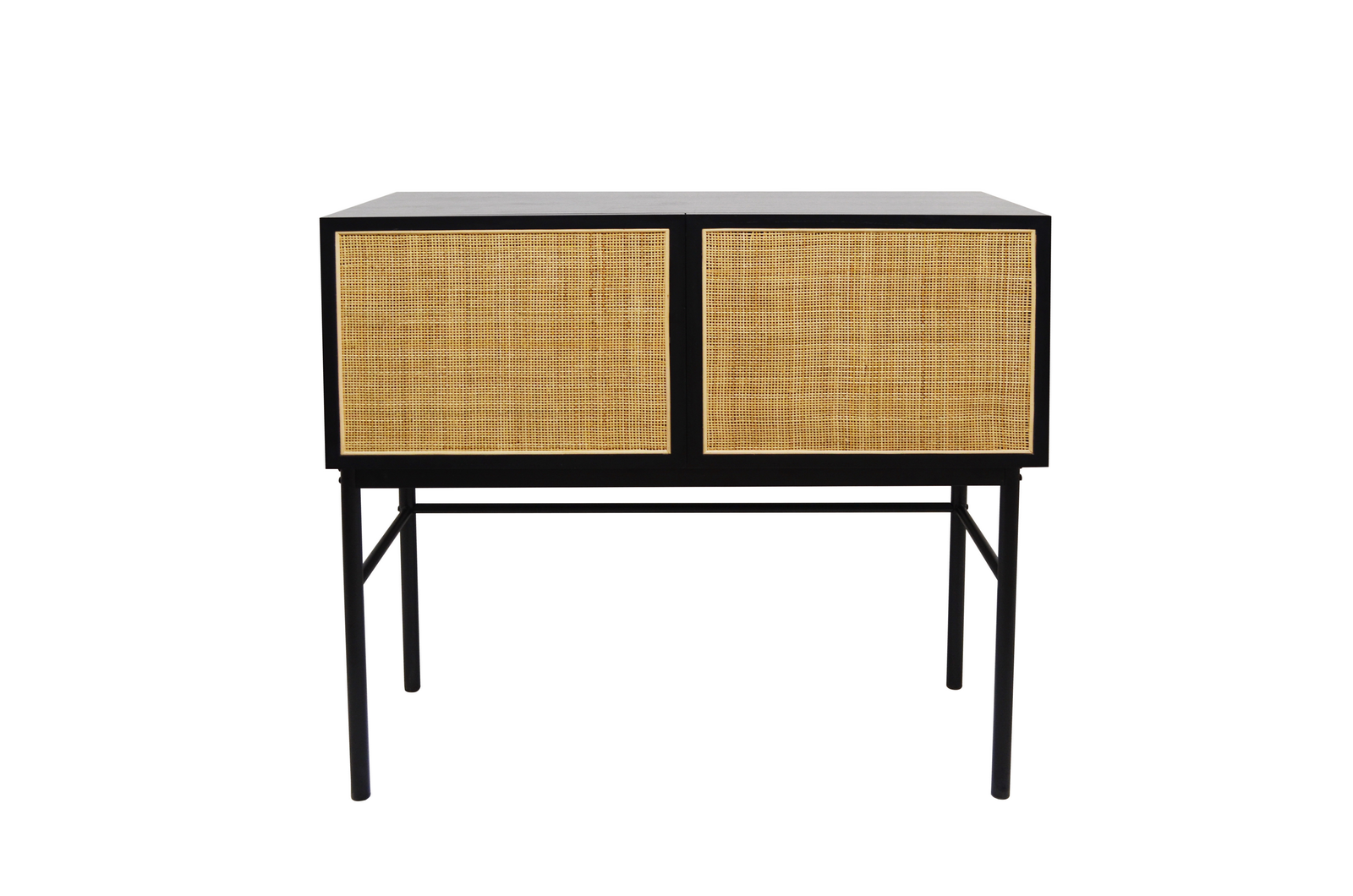 Rattan storage cabinet