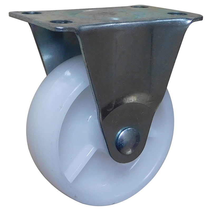 3"x1" light duty PP nylon fixed shelves castors