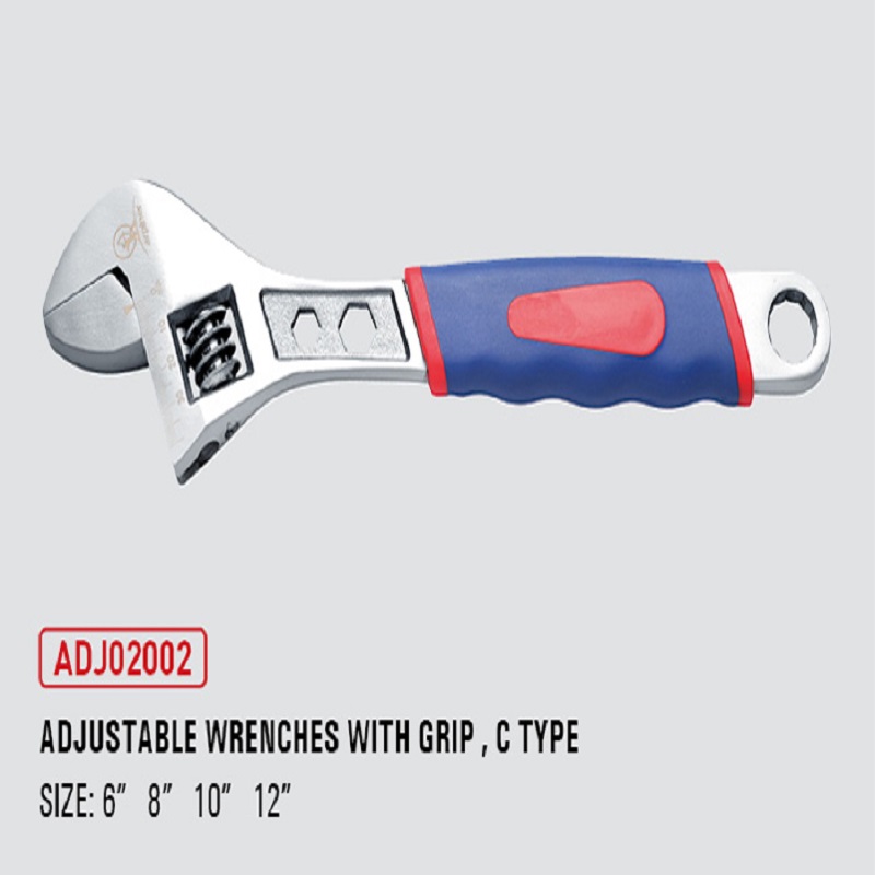 Adjustable Wrenches With Grip, C Type