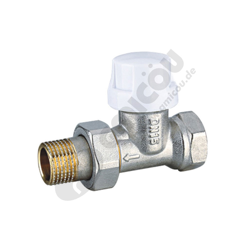 Straight automatic thermostatic valve with female thread